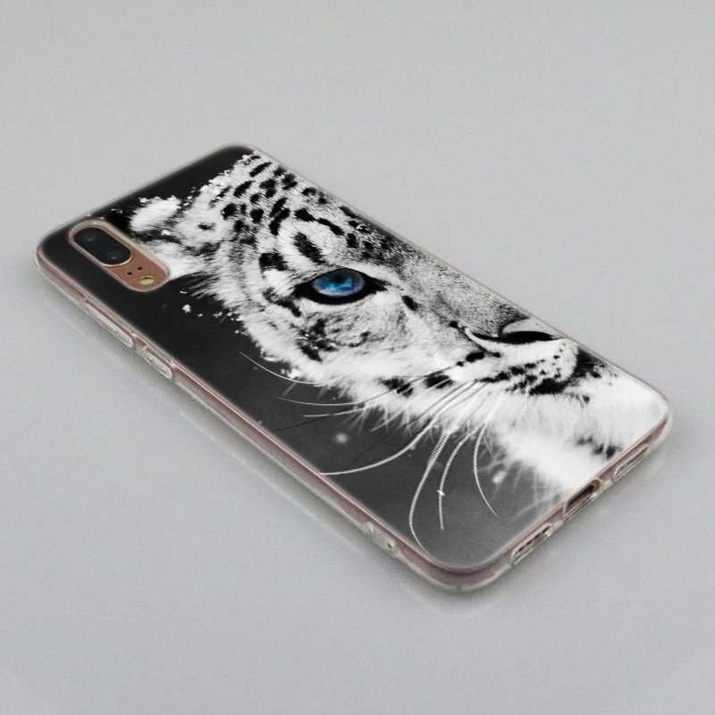 Мягкий силиконовый чехол с животным тигром для Huawei P30 P20 P10 P9 P8 Lite 2017 Pro Mini P Smart 2019 Plus