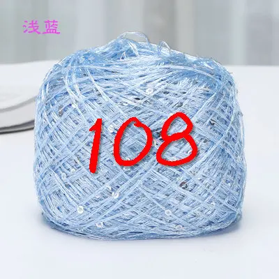 1 шт.* 100 г Мерцающая пряжа для вязания нитки кашемир шерстяная пряжа для вязания мохер шелк и хлопок детские спицы t85 - Цвет: 108
