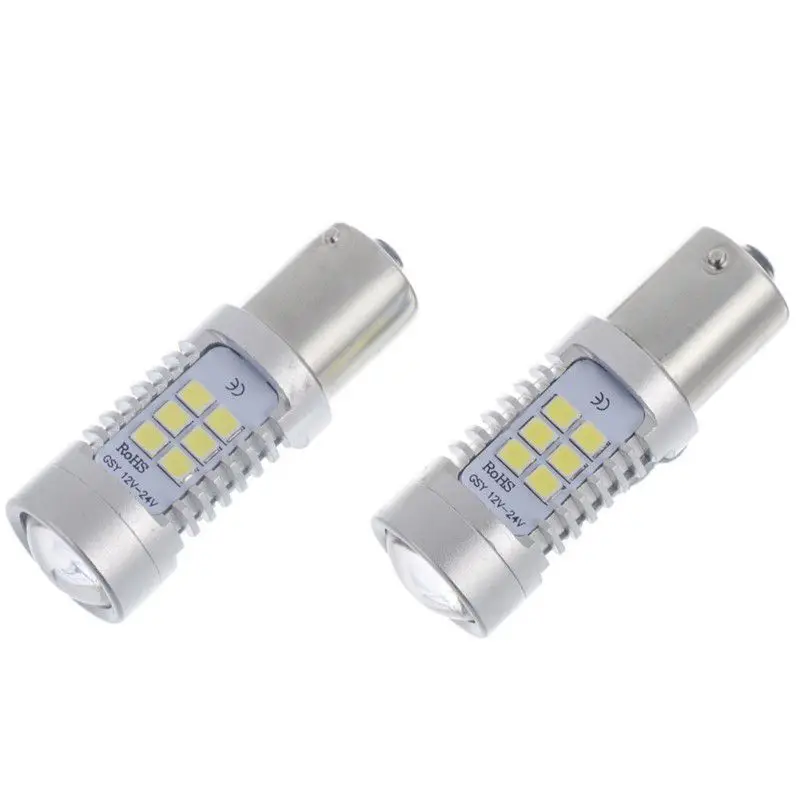 Автомобисветодиодный Светодиодная лампа S25 6500K BA15S 1156 P21W 21SMD светодиодная фара с