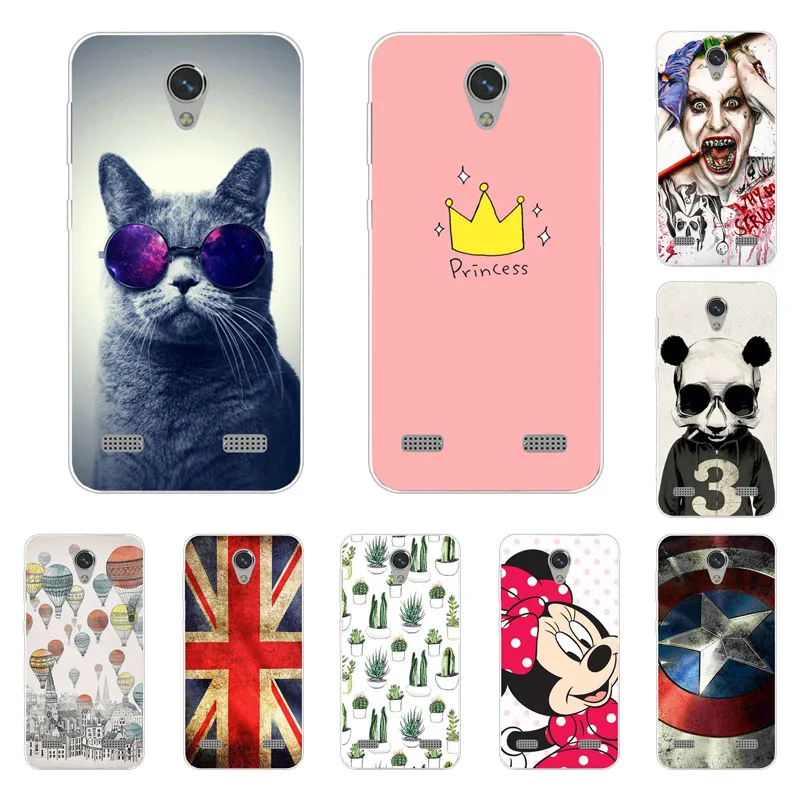 zte blade a520 Case Silicon Fashion Cartoon Painting Soft TPU Back Cover for a 520 protect Phone bags |