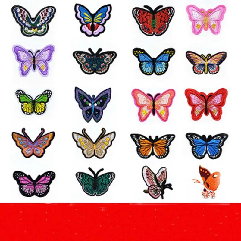 DoreenBeads цветные бабочки для вышивки одежды этикетки бытовой ткани швейные