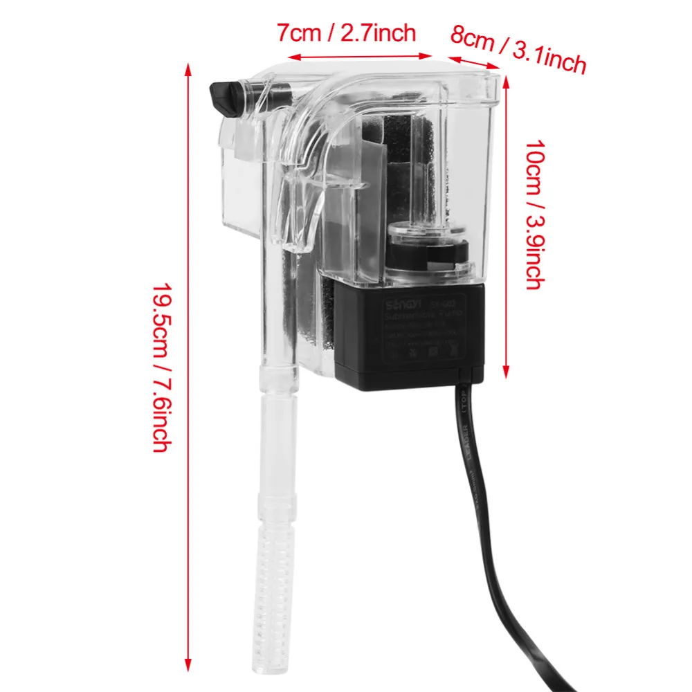 Подвесной тип внешний кислородный насос фильтр для воды мощный водопада