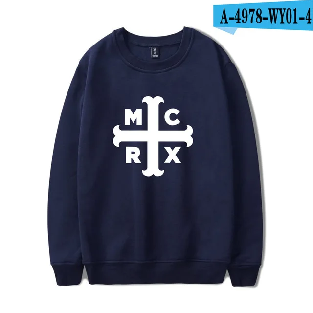 navy blue My Chemical Romance толстовки для мужчин женщин черный парад панк эмо рок Толстовка свитер осень зима спортивный костюм топы негабаритных одежда - Цвет: navy blue