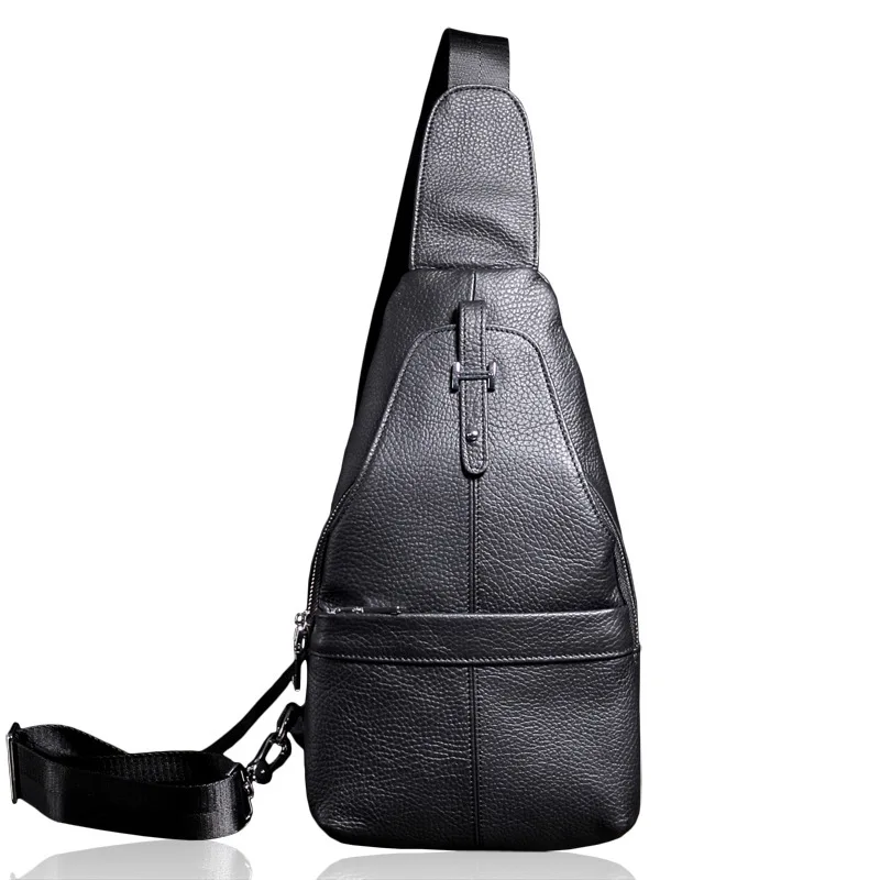 Мужские Из Натуральной Кожи Плеча Креста тела Сумка Черный | Багаж и сумки