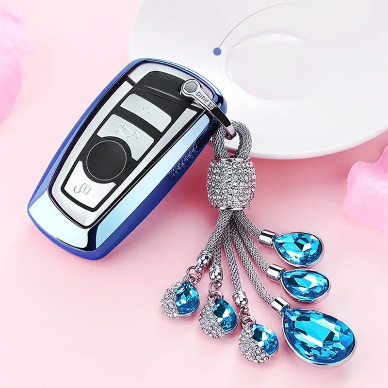 Мягкий ТПУ чехол для автомобильных ключей защитный BMW 1/3/5/7 Series X3 X4 M2/3/4 со слезами