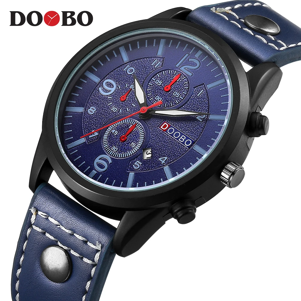 Часы наручные DOOBO Мужские Аналоговые модные спортивные Кварцевые