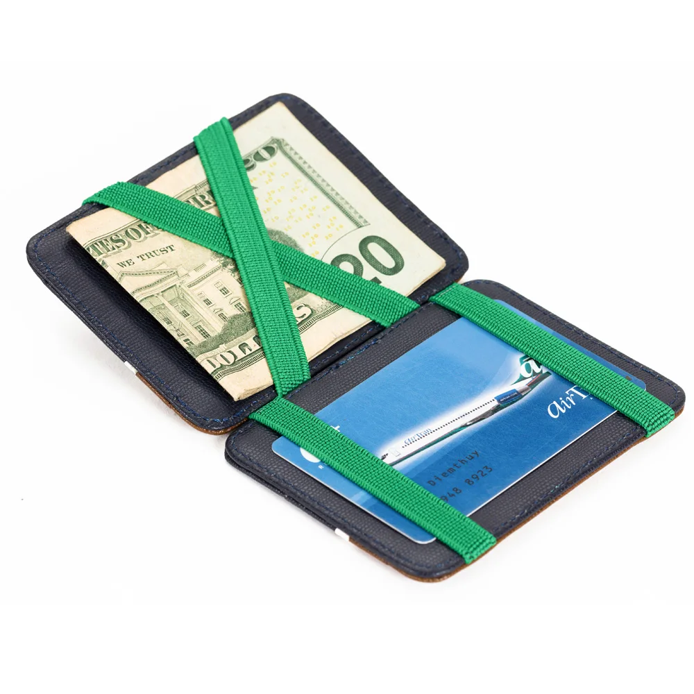 Новинка 2018 тонкий мужской волшебный кошелек кожаный для мужчин и женщин высокое