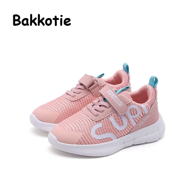 Bakkotie 2018 New Fashion Autumn Kid Soft Black Brand Shoes Baby Boy Casual Girl Sport Sneaker Child Mesh Flats Trainer | Детская одежда