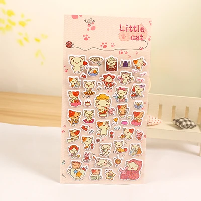 1 шт. Kawaii с рисунком 3D пузырь Наклейки DIY дневник записки Тетрадь альбом чашки телефон Декор Стикеры канцелярские школьные принадлежности - Цвет: Фиолетовый