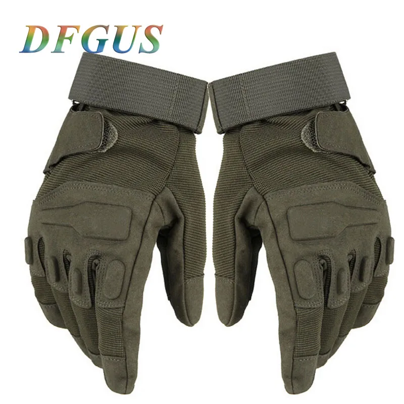 DFGUS Hot Hell Storm, США, спецназ, тактические перчатки, военные, Нескользящие, для улицы, Firghting, мужские, полный палец, армейские перчатки - Цвет: full green