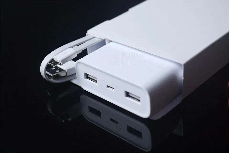 20000 мАч Mi Power Bank 2C Поддержка двусторонней Быстрая Зарядка QC3.0 для Мобильных Телефонов с двойным USB выходом