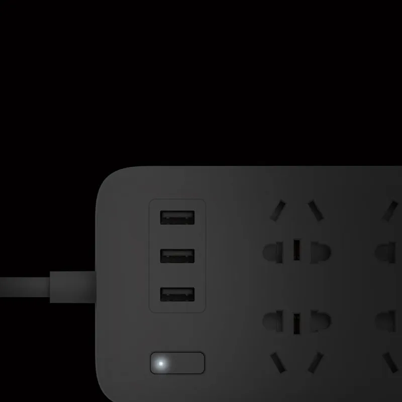 Xiaomi MiJia Smart power Strip 2A Быстрая зарядка 3 USB удлинитель 6 Стандартный гнездовой адаптер