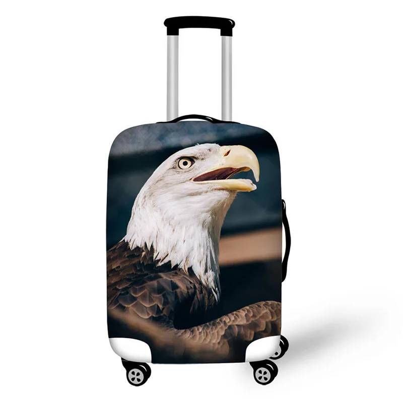 Чехол для чемодана с принтом орла противоударный защитный Пылезащитный