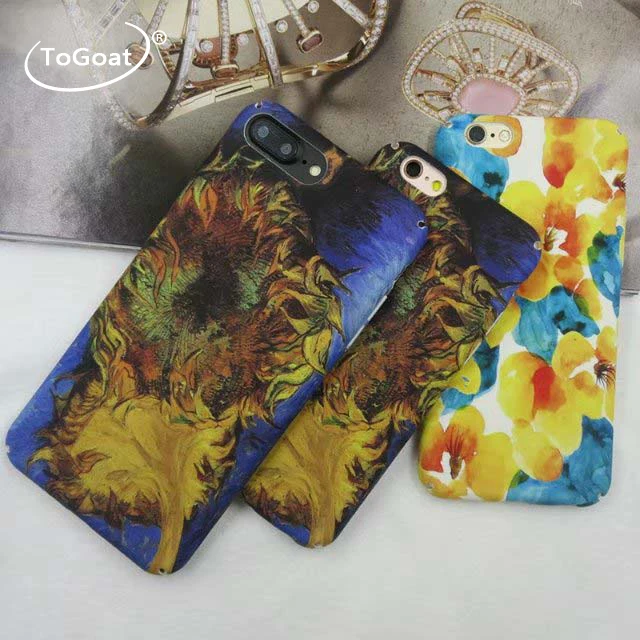 Togoat цветок case для iphone 7 красочный мультфильм цветочные телефон случаи мода