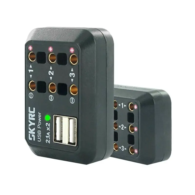 

SKYRC 6-18V DC Power Distributor Multi Output 10A XT60 Plug Banana Plug banana connector alligator clips USB 5V 2.1A RC part