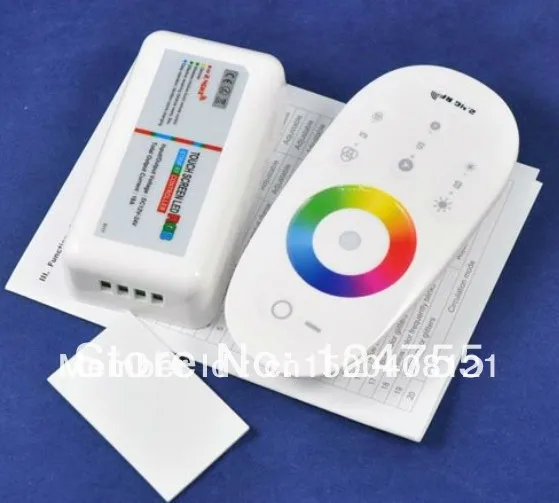 DHL EMS free shipping 100pcs carton 2.4G RF wireless touching screen RGB controller 12V/24V wifi compatible contoller | Лампы и