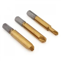 3pcslot damaged screw extractor bolt extractor broken screw remover titanium drill bit saw hole drill bits