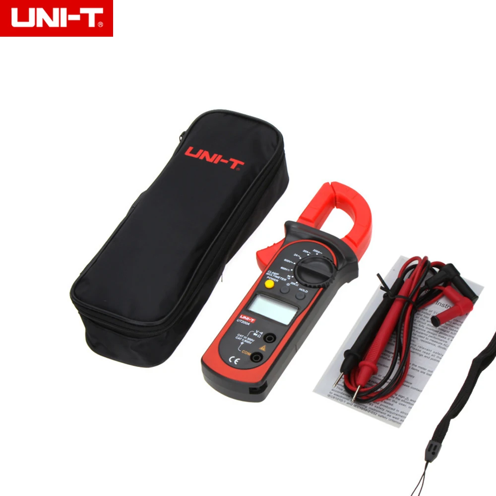 

UNI-T UT200A LCD Digital Clamp Multimeter With Backlight Ohm DC AC Voltmeter AC Ammeter