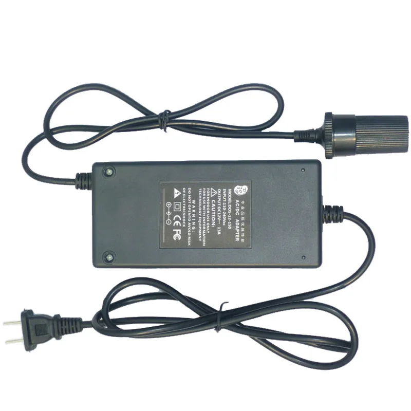 Buendeer car cigarette lighter AC adapter 110V/220V/240V to 12V high power converter transformer 13A 150W for refrigerator/pump|car lighter|cigarette