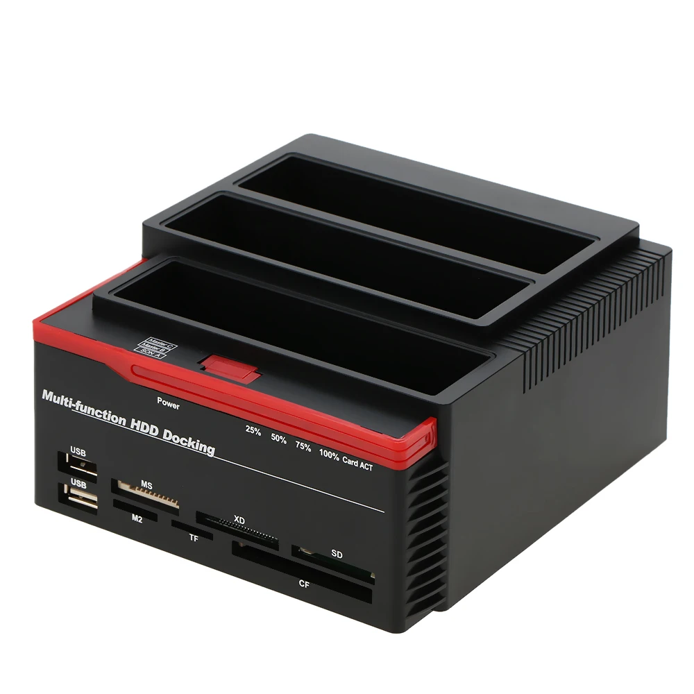 Многофункциональный 2," 3,5" USB 3,0 до 2 SATA портов 1 IDE портативный внешний жесткий диск Док-станция кард-ридер с OTB/OTC