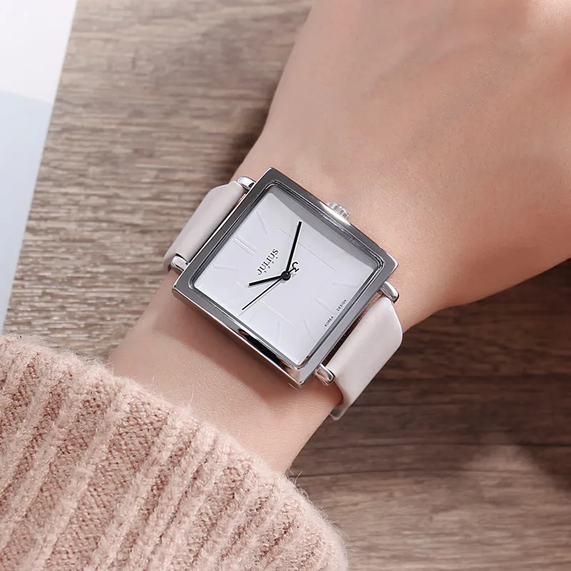 Top Brand Luxury Lady Women's Wrist Watch Elegant Simple Square Fashion Hours Dress Bracelet Nylon Leather Girl Birthday Gift enlarge