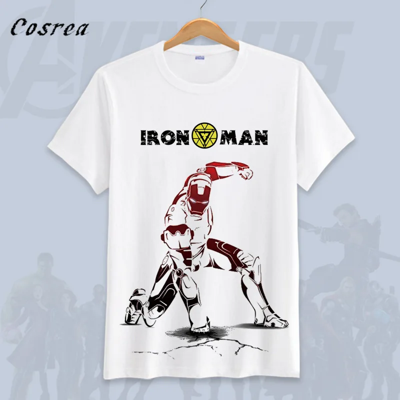 Костюм для косплея Капитана Америка Endgame летняя мужская футболка с короткими