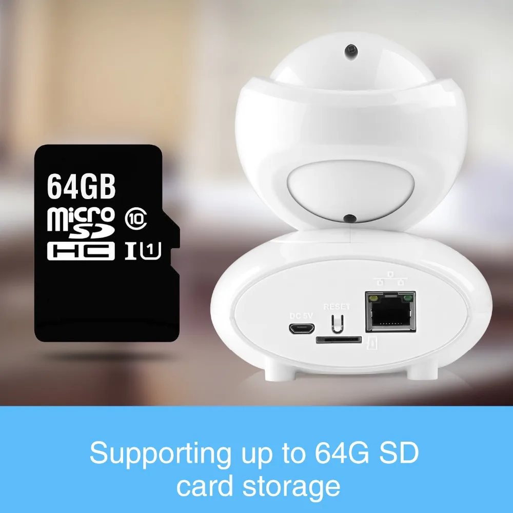 ANNKE 720P PT WiFi Детский Монитор Безопасности Смарт ИК ночного видения ip-камера
