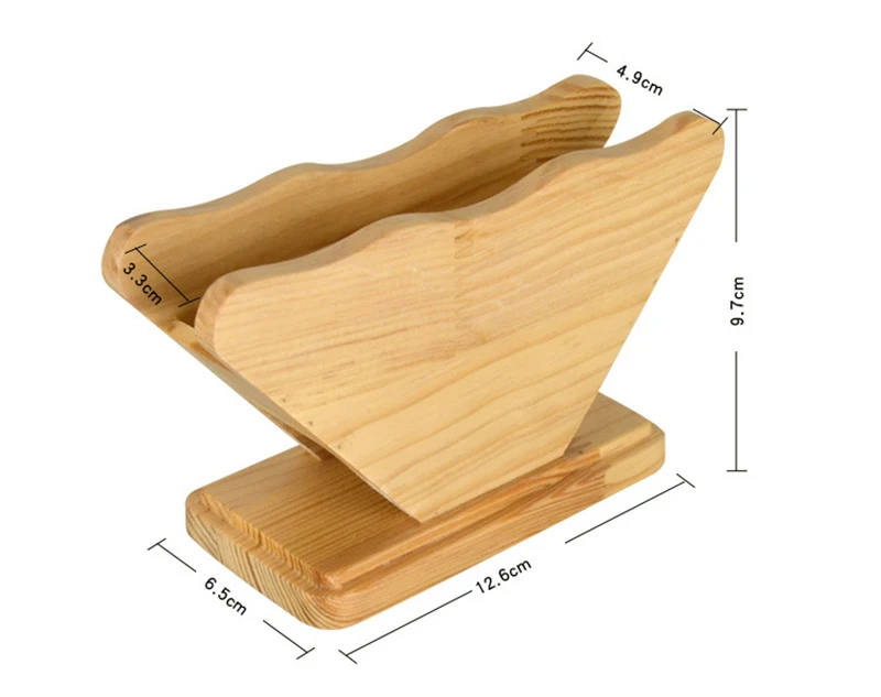 Твердые Wooen Кофе V60 фильтр Бумага держатель простой фильтры для кофе диспенсер стеллаж для хранения бумажная коробка под салфетку полка Кофе инструмент