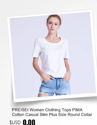 PREISEI футболка Пима хлопковая Футболка женская одежда тонкая Повседневная Camisas Mujer с v-образным вырезом с коротким рукавом Летний Топ белая футболка PV101W