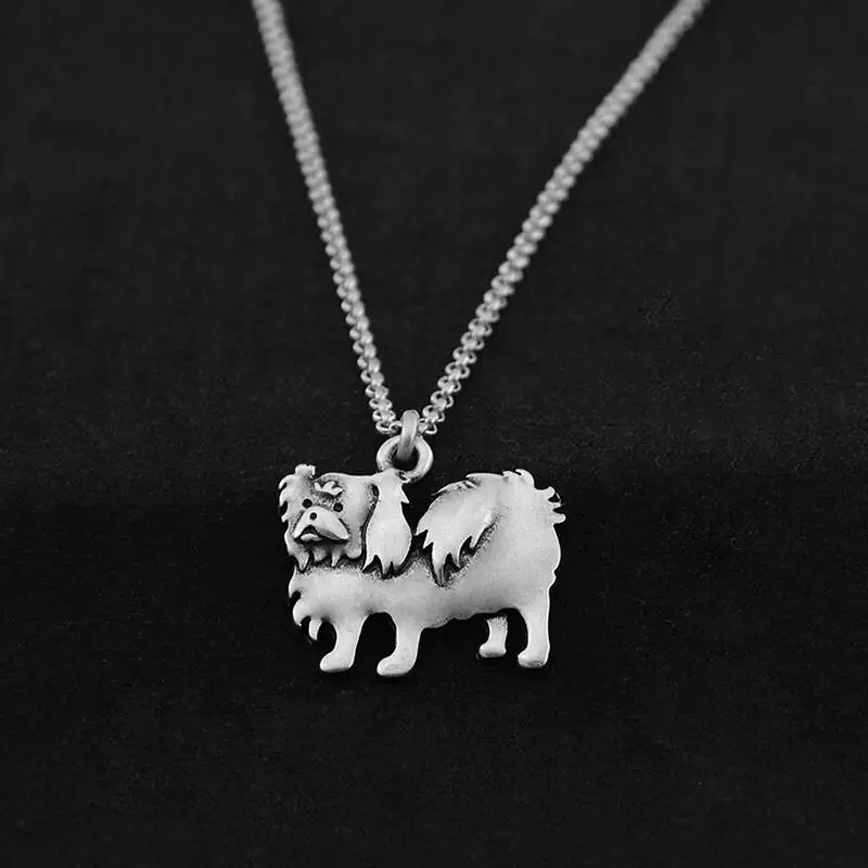 Ретро Хиппи 3D Пекинское Макси-ожерелье с подвеской Бохо собаки цепь аниме лучший