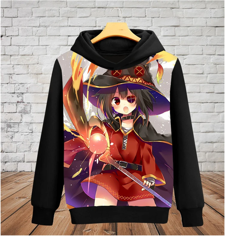 Толстовка kono subarashii sekai ni shukufuku wo megumin Аниме Косплей Костюм Пальто модная мужская