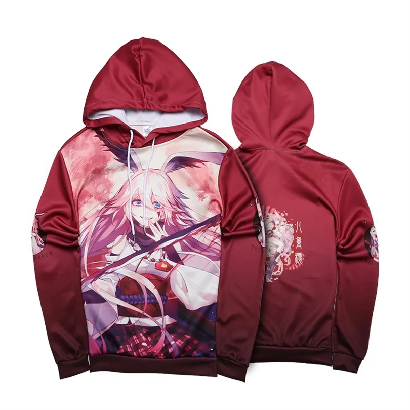 Модная толстовка с капюшоном, аниме Honkai Impact 3 Yae Sakura, толстовка с капюшоном, полноцветный пуловер с принтом, весенне-осеннее пальто для подростков - Цвет: 2
