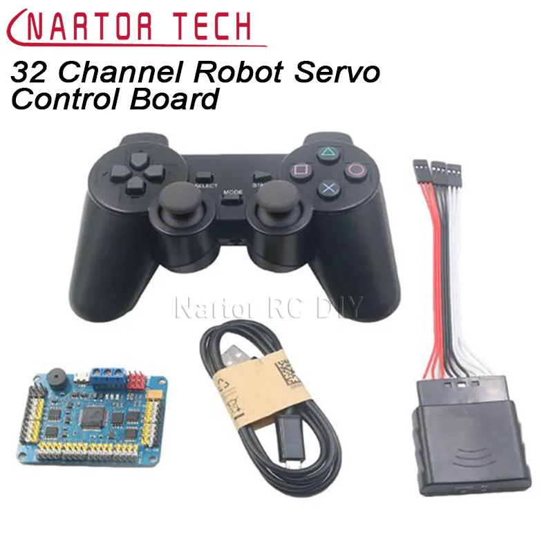 Nartor 32 канала Robot серво Управление Board Servo Мотор PS2 Беспроводной USB/UART режим