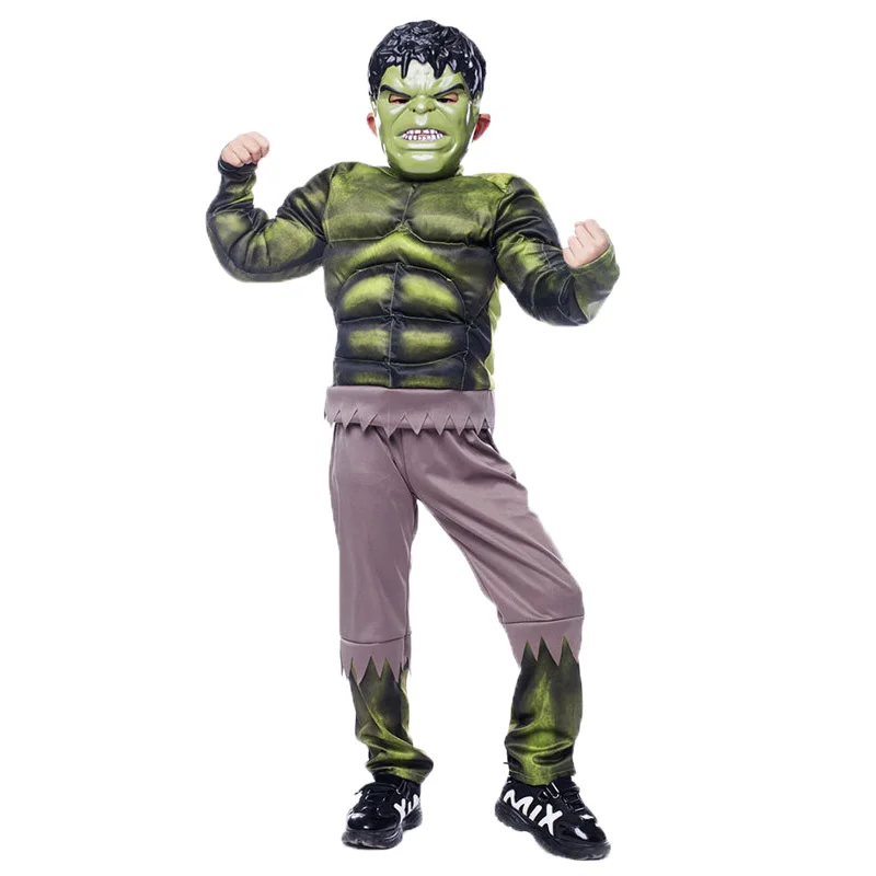 JYZCOS Халк костюм костюмы на Хэллоуин для детей мальчиков мстители супергерой