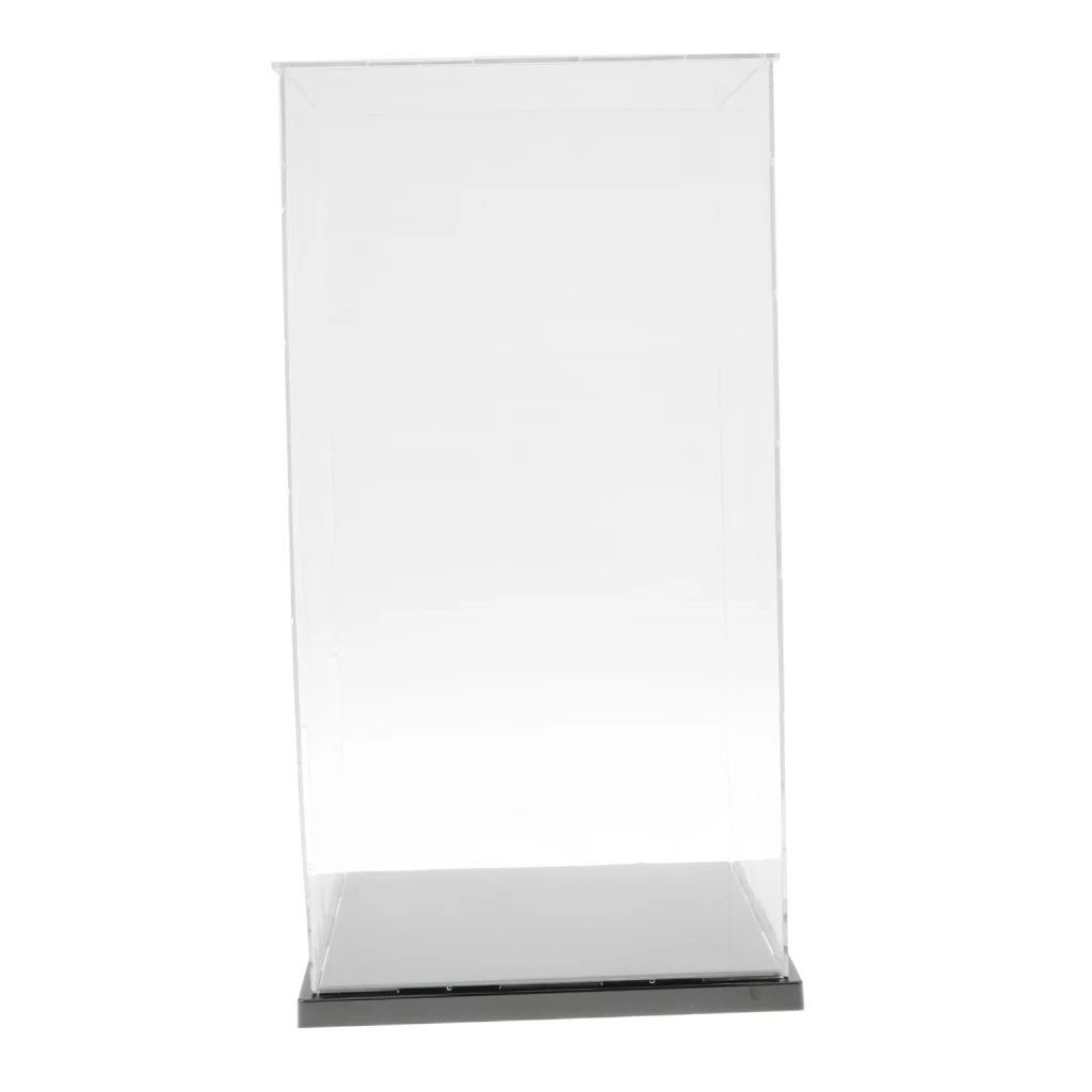 100% новый прозрачный чехол для показа с черным основанием фигурок 21x21x41 см