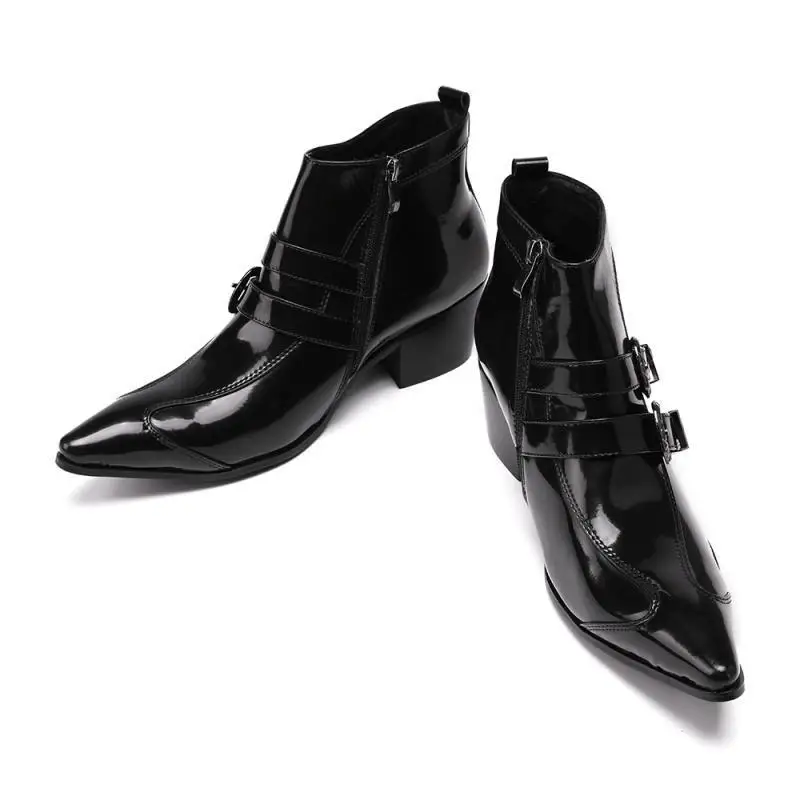 

Punk Style Modis Boots Men's ankle Boots Low England style Winter Retro Boots
