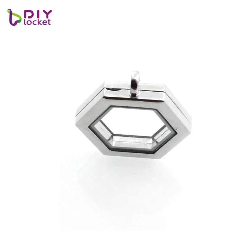 Diylocket Living Locket Necklace подвеска Магнитная стеклянная плавающая с цепью сплав +