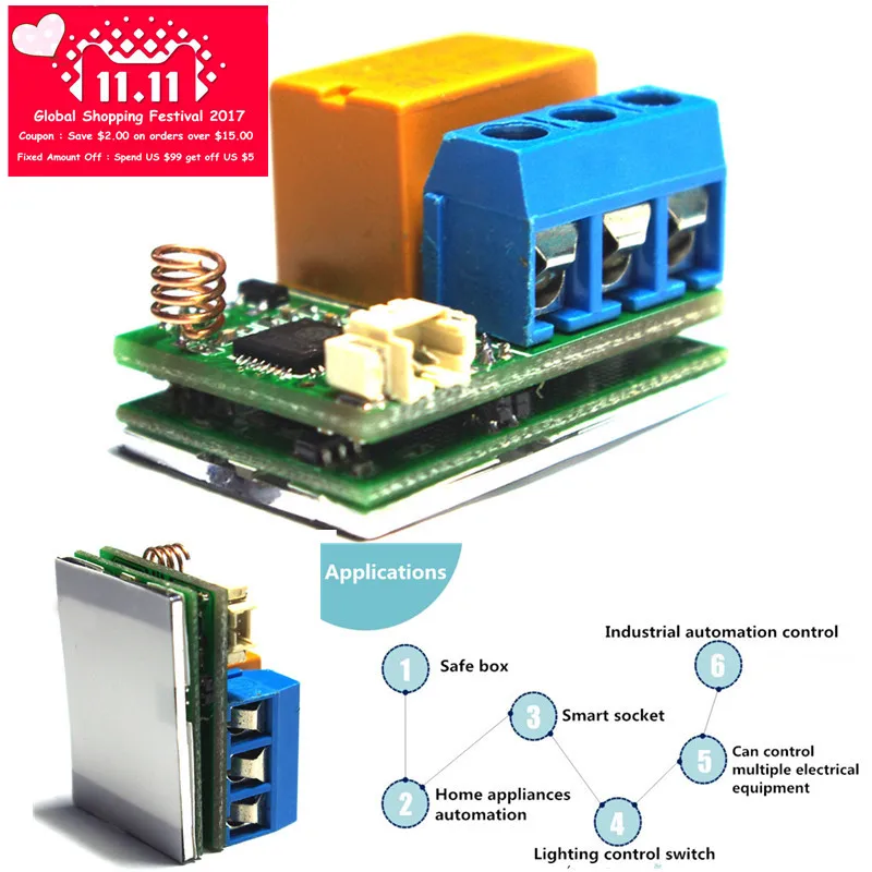 ESP8266 Wifi Touch Relay Module WIFI Internet of Thing for Smart Switch Phone App Control 32M Flash|relay module|wifi modulemodule wifi |