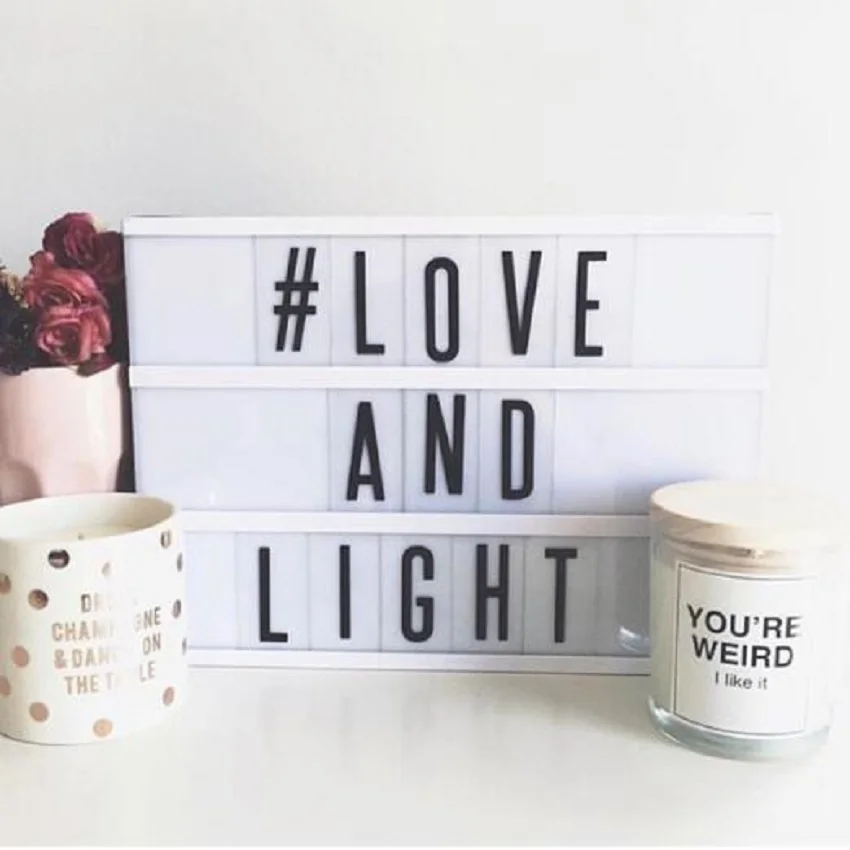 Letter DIY светодиодный декоративный ночник для детской комнаты фон для украшения коробки вечерние украшения подарок для малышей