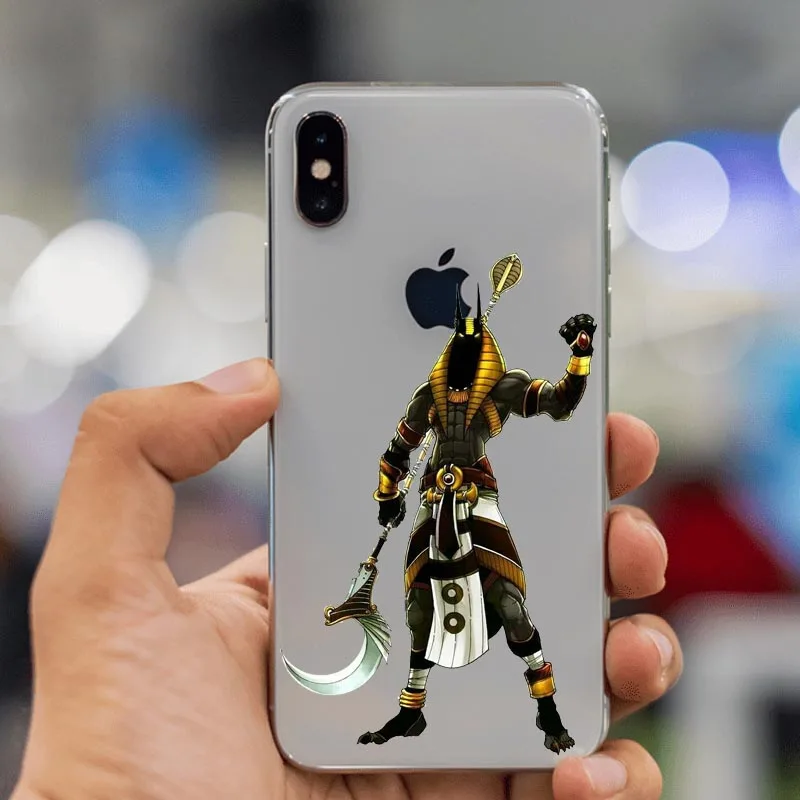 Egypt Nefertiti Anubis Ankh Pharaoh мягкий TPU B чехол для телефона iphone XS MAX XR 5 5S 6 6S Plus 7Plus 8 8Plus X Чехол