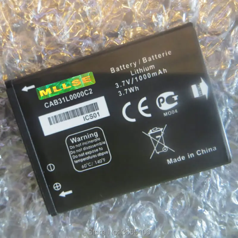 CAB31L0000C1 CAB31L0000C2 батарея для Alcatel i808/TCL T66 A890 батареи телефона код