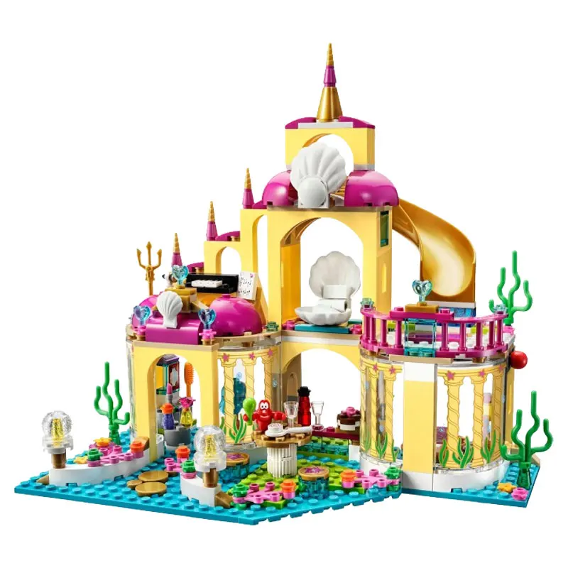10436 JG306 Ариэль подводный дворец детские конструкторы игрушки девушка игра дом друзья блоки принцесса