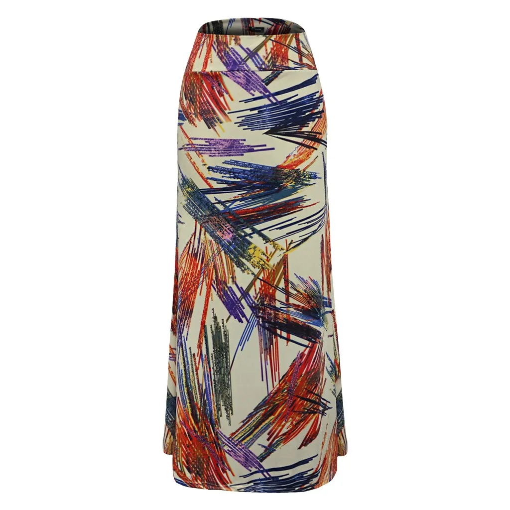 Женская юбка в богемном стиле WOMAIL Повседневная Мягкая из полиэстера с винтажным