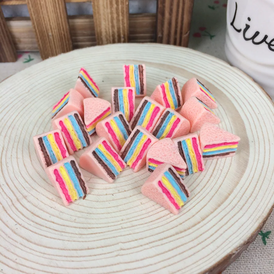 Kawaii плоские "сделай сам" с имитацией сладости розовая многослойная юбка полимерные кабошоны детский персонаж, принцесса аксессуары Шарм ремесленничество: 13*15 мм