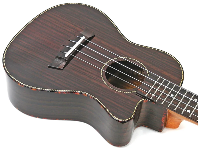 Палисандр 2" tenor Uku4 струны укулеле Cutaway Лады для гитары Гавайские Мини Маленькие guita путешествия акустическая гитара Uke укулеле концерт