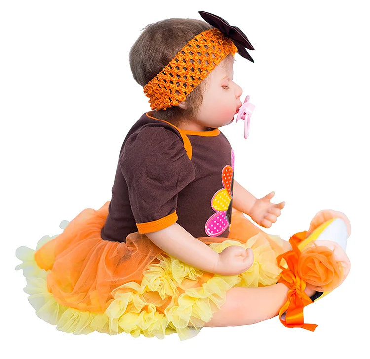Кукольный домик реборн 54 см силиконовые куклы l.o.l игрушки bebe ailve Спящая девушка