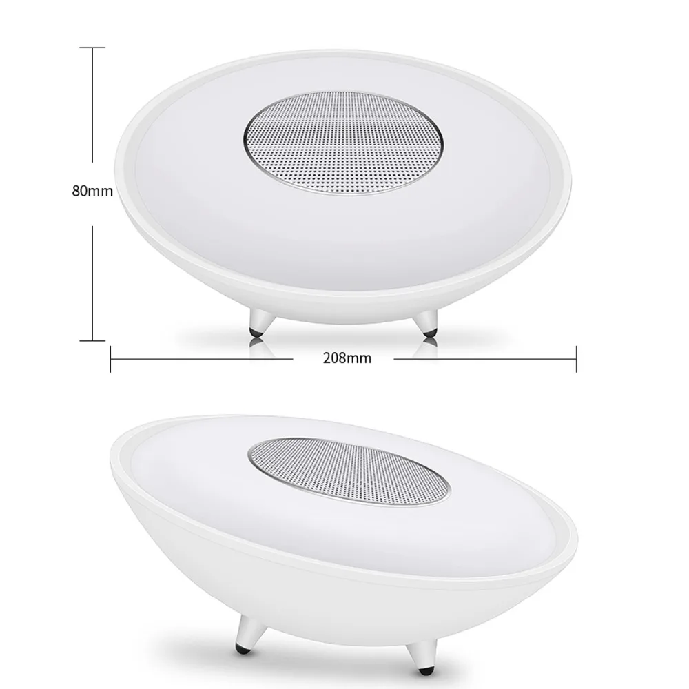 Touch Night Lamp With Bluetooth Speaker LED RGB Colorful Light Music 4.2 Wireless | Электроника