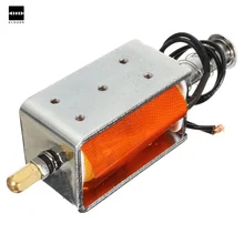 Электрический 35 мм длинный ход нажимной соленоид DC12v небольшой электромагнитный Электрический магнит прочный в использовании