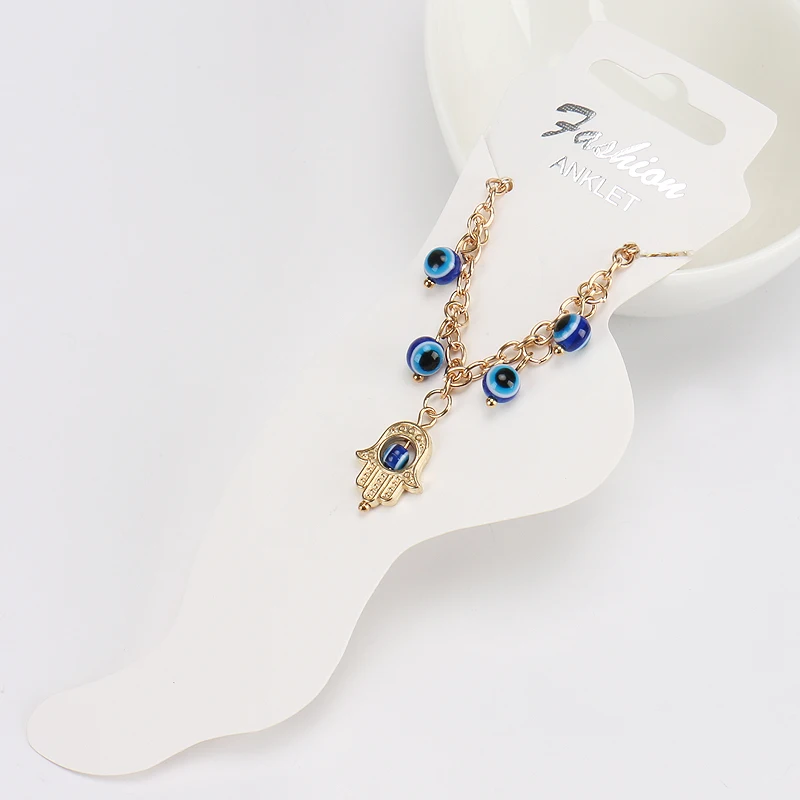 Модные золотые Цвет CCB Хамса рук дурной Уай золото ссылка регулируемый браслет