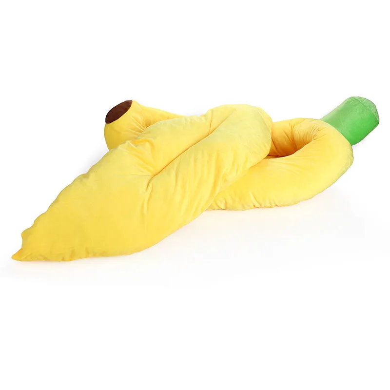 Милая кровать домик для кошки банана уютная подушка щенка собачка теплый